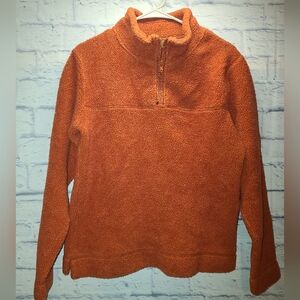 Orange Womens Cabelas Quarter Zip Size medium